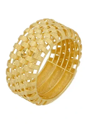 Multi Row Band Ring in 14K Yellow Gold