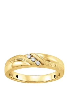 Men's 0.06 ct. t.w. Diamond Ring in 10k Yellow Gold