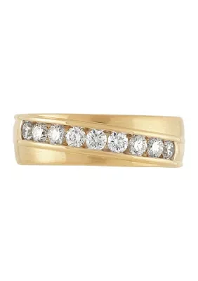  3/4 ct. t.w. Diamond Gents Ring in 10K Yellow Gold