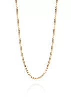 Bevelled Chain Necklace in 14K Yellow Gold