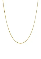 Micro Bead Slider Chain Necklace in Gold Over Silver