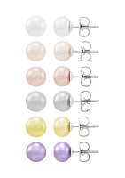 12 ct. t.w. Freshwater Pearl Earrings Set in Sterling Silver