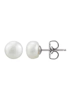 12 ct. t.w. Freshwater Pearl Earrings Set in Sterling Silver