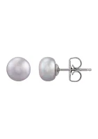 12 ct. t.w. Freshwater Pearl Earrings Set in Sterling Silver