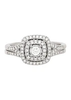 3/8 ct. t.w. Diamond Bridal Ring Set 10K White Gold