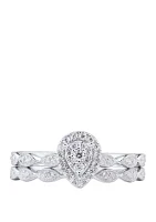 My Forever 1/3 ct. t.w. Diamond Bridal Ring Set in Sterling Silver  