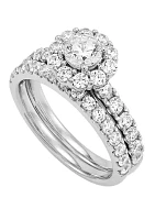 My Forever 2 ct. t.w. Round Diamond Bridal Ring Set in 14k White Gold