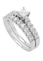 My Forever 1 ct. t.w. Round Diamond Bridal Ring Set in 14k White Gold 