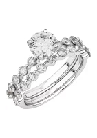 Grown With Love 2 ct. t.w. Lab Created Diamond Bridal Ring Set in 14k White Gold