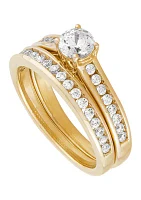 1 ct. t.w. Lab Created Diamond Bridal Ring in 14K Yellow Gold