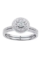 ct. t.w. Diamond Bridal Ring Set 10K White Gold