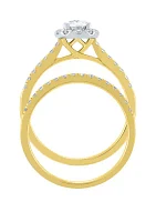 1 ct. t.w. Lab Created Diamond Bridal Set Ring in 14K Gold