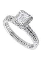 1 ct. t.w. Lab Grown Diamond Bridal Set Ring in 10K White Gold