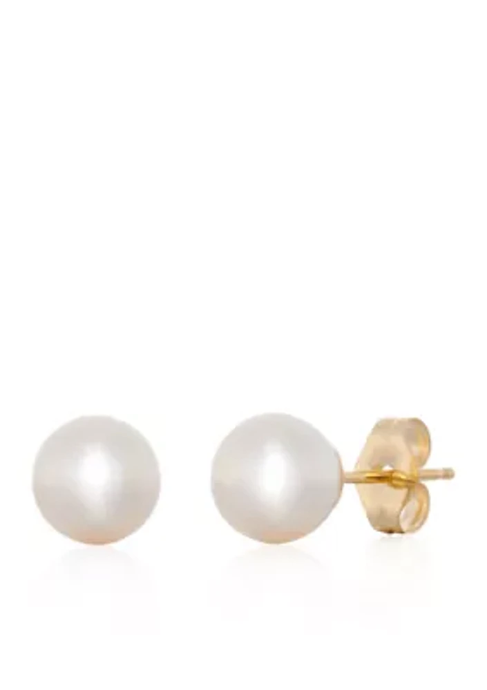 Freshwater Pearl Stud Earrings