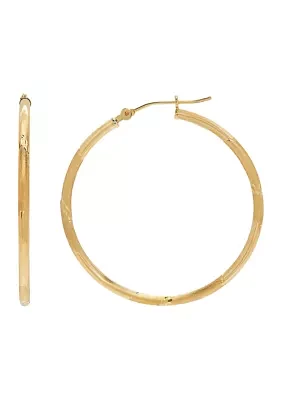 14k Gold Hoop Earrings