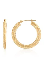 Hoop Earrings in 14K Yellow Gold