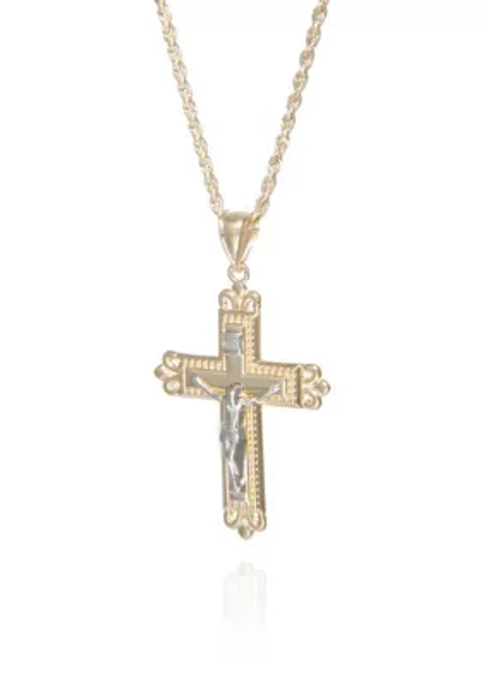 Crucifix Pendant in 10k Yellow Gold