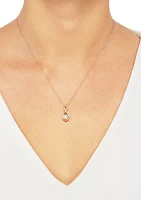 1.7 ct. t.w. Freshwater Pearl Pendant Necklace in 10K Yellow Gold 