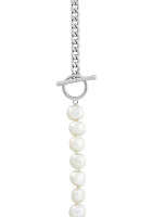 Pearl Necklace in Sterling Silver