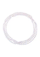 6.5-7.5 Millimeter Oval Pearl Endless Necklace