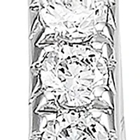 1.0 ct. t.w. Diamond Hoop Earrings in 10k White Gold