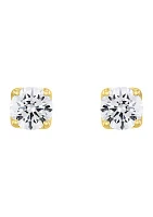 ct. t.w. Lab Created Diamond Round Stud Earrings in 14K Gold