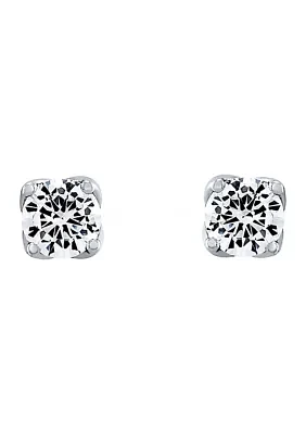 Grown With Love 1/2 ct. t.w. Lab Created Diamond Stud Earrings in 14K White Gold 