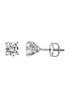 Grown With Love / ct. t.w. Lab Created Diamond Stud Earrings in 14K White Gold