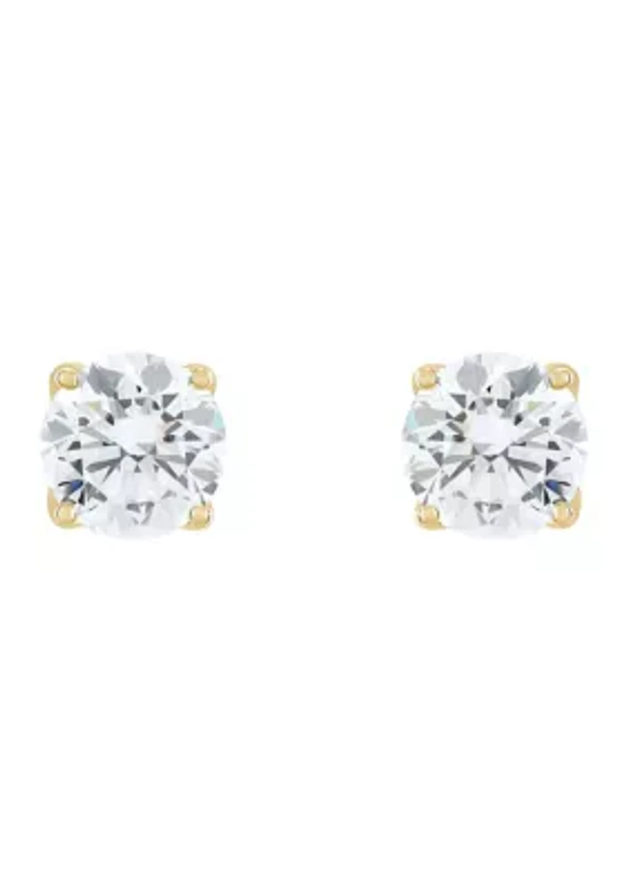 2 ct. t.w. Lab Created Diamond Stud Earrings in 14K Yellow Gold