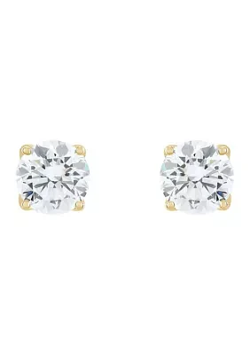 2 ct. t.w. Lab Created Diamond Stud Earrings in 14K Yellow Gold