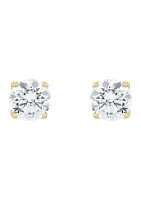 2 ct. t.w. Lab Created Diamond Stud Earrings in 14K Yellow Gold