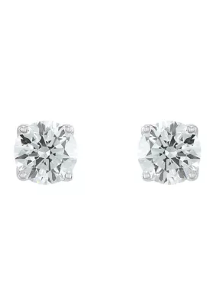 2 ct. t.w. Lab Created Diamond Stud Earrings in 14K White Gold