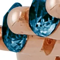 Blue Topaz Ring in 10K Rose Gold