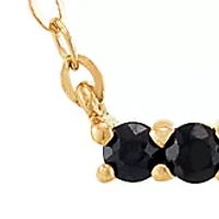 10 Karat Gold Onyx Necklace