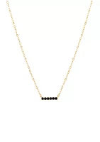 10 Karat Gold Onyx Necklace