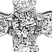 1/4 ct. t.w. Diamond Cross Pendant Necklace in 10k White Gold