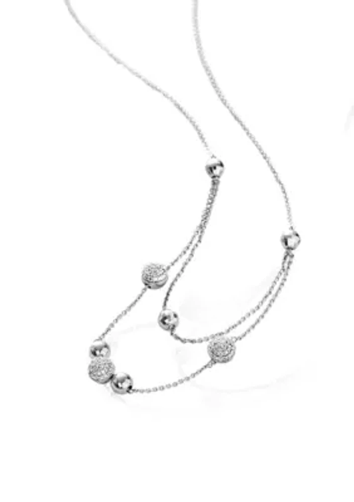 0.14 ct. t.w. Diamond Necklace in Sterling Silver