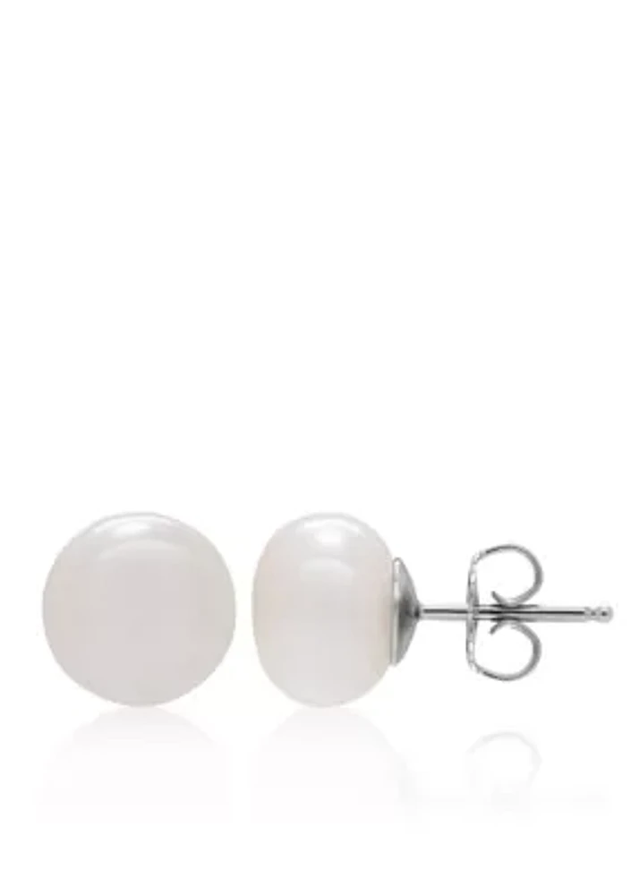 Freshwater Pearl Earrings in Sterling Silver