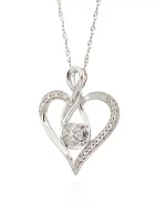 0.10 ct. t.w. Diamond Pendant in Sterling Silver