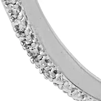 1/5 ct. t.w. Diamond Hoop Earrings in Sterling Silver