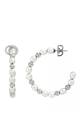 19.9 ct. t.w. Freshwater Pearl Earrings in Sterling Silver