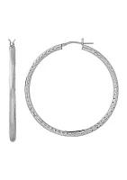 Hoop Earrings in Sterling Silver