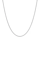 Round Chain Necklace in 14K White Gold 