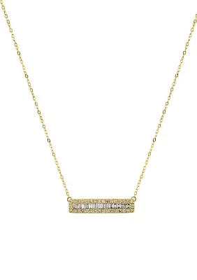 1/4 ct. t.w. Diamond Necklace in Gold Over Sterling Silver  