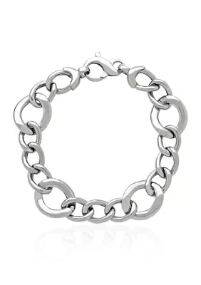 Sterling Silver Round Link Bracelet