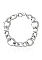 Sterling Silver Round Link Bracelet