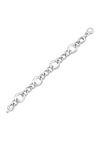 Sterling Silver Round Link Bracelet