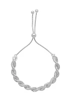 PDC Bolo Rope Bracelet in Sterling Silver