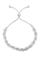 PDC Bolo Rope Bracelet in Sterling Silver