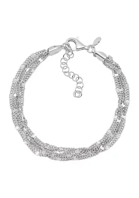 Multistrands Links Bracelet in Sterling Silver